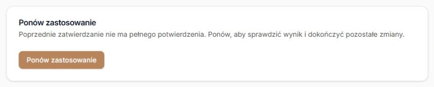 Wznowienie wcześniej rozpoczętego zatwierdzania