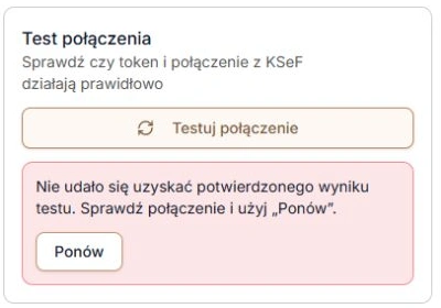 Fakturowanie — trwały komunikat braku wyniku i ręczne Ponów po kontrolowanym oczekiwaniu