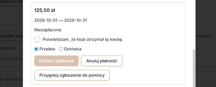 Niepotwierdzona wpłata — rzeczywista kwota i dostępne działania