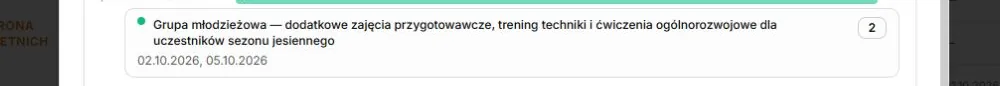 Obecność — pełna długa nazwa grupy
