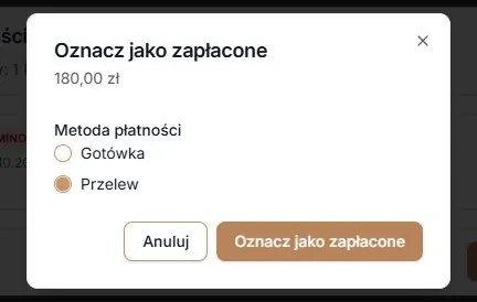 Świadomy wybór przelewu przed potwierdzeniem wpłaty