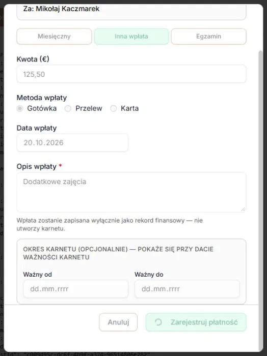 Oczekiwanie na zapis blokuje zmianę danych, powtórny zapis i zamknięcie okna.