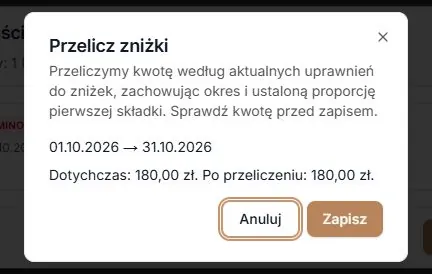 Wykorzystany limit pozostawia pełną cenę