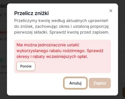Niejasne wykorzystanie rabatu blokuje zatwierdzenie wyceny