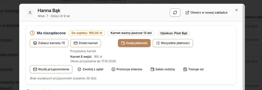 Stan: należności przed terminem