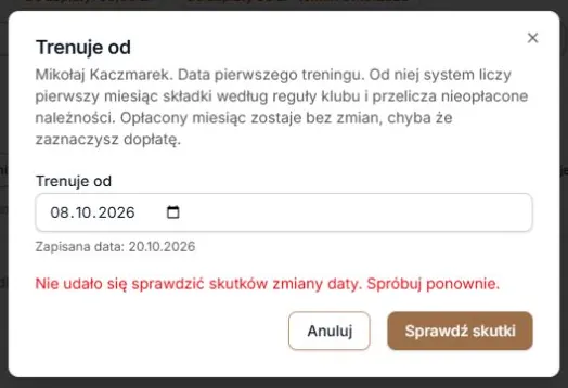 Niepotwierdzony podgląd nie pozwala zatwierdzić zmiany