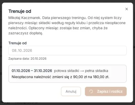 Oczekiwanie na zakończenie zapisu
