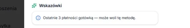 Wskazówka — trzy opłacone płatności gotówką