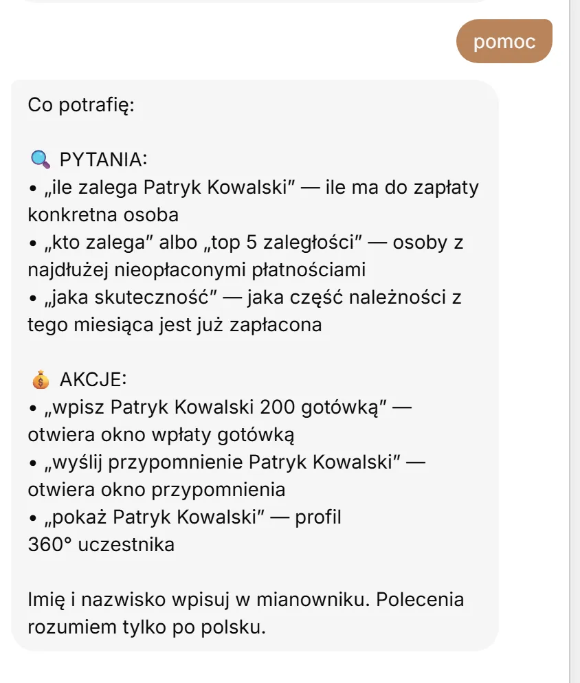 Odpowiedź na „pomoc”