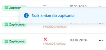 Edycja bez zmian