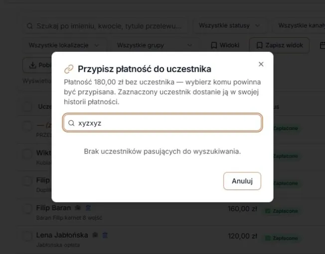 Brak osób pasujących do wyszukiwania