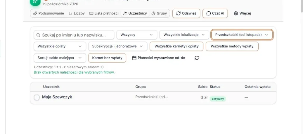 Grupa: Przedszkolaki