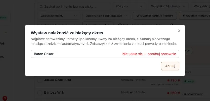 Błąd osoby pozostaje błędem — bez mylącej informacji o braku należności