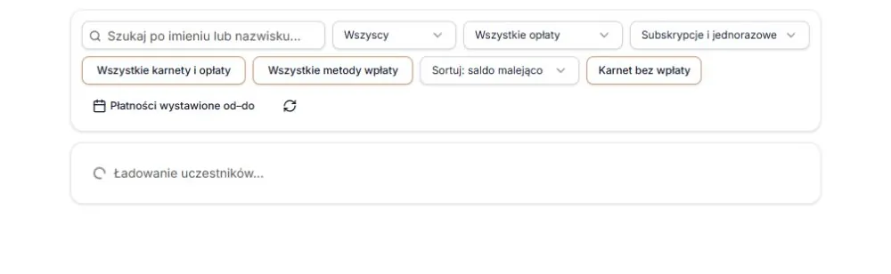 Trwa odczyt uczestników — lista czeka na odpowiedź