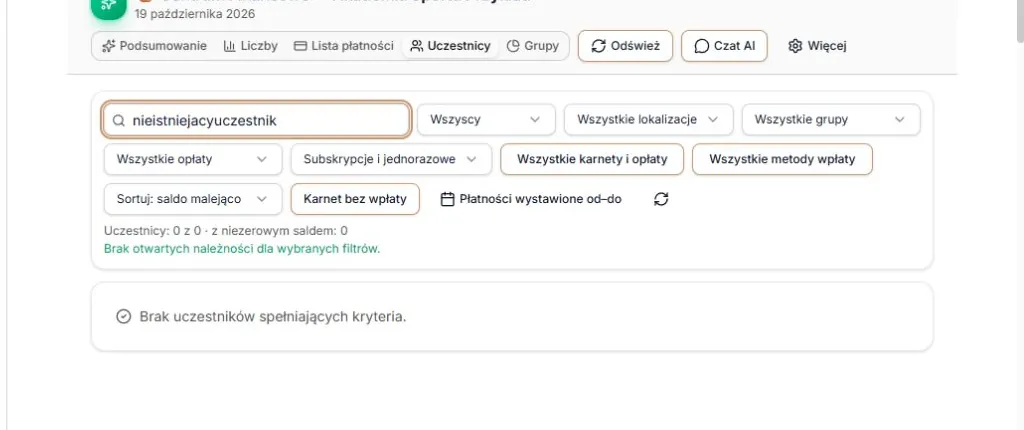 Wyszukiwanie bez wyników