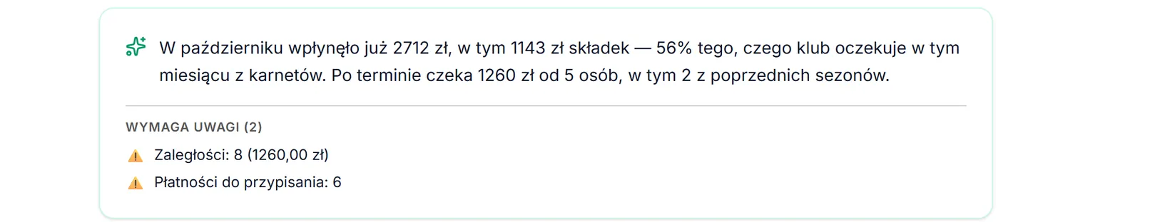 Podsumowanie dnia