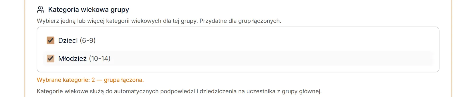 Edycja — grupa łączona