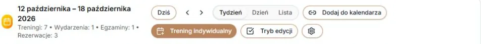 Pasek nad kalendarzem