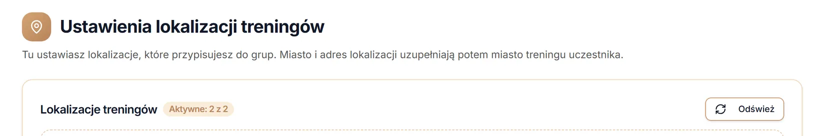 Nagłówek i licznik lokalizacji