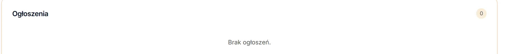 Tablica bez ogłoszeń