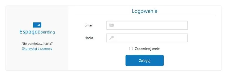 Logowanie do EspagoBoarding
