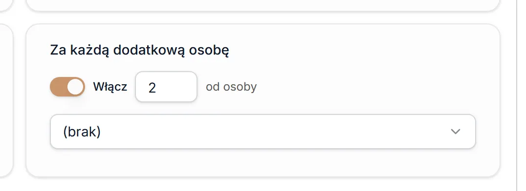 Rodzinne — za każdą dodatkową osobę