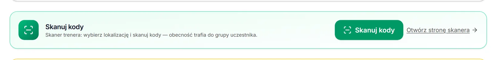 Karta „Skanuj kody”