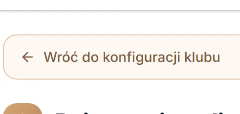 Pasek konfiguracji bez następnego kroku