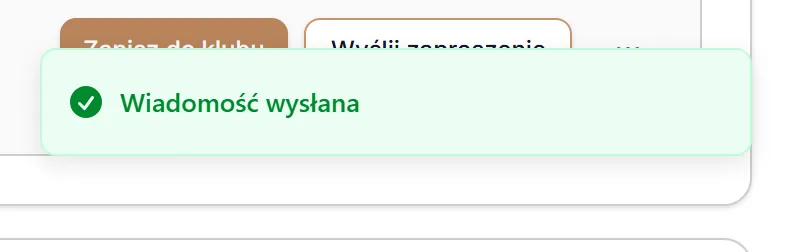 Wiadomość wysłana