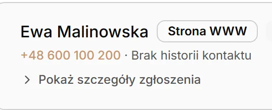 Telefon i stan kontaktu